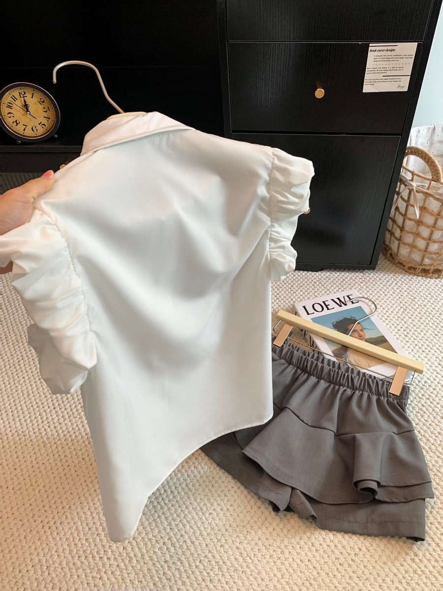 Preppy JK Uniform Two-Piece Set Short Sleeve Shirt and Pleated Skirt Summer 2026 - Image 3